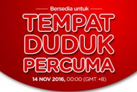 TEMPAT DUDUK PERCUMA Dengan Air Asia