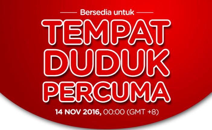 TEMPAT DUDUK PERCUMA Dengan Air Asia