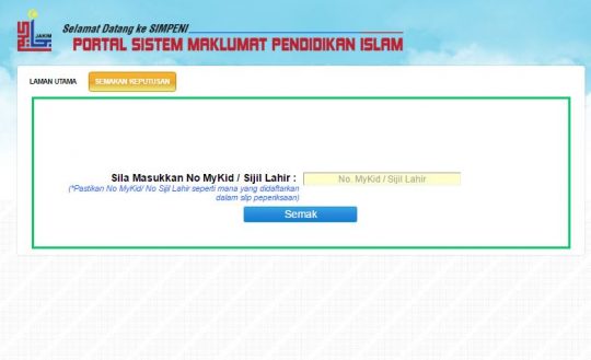 Permalink to Semak Keputusan UPKK secara Online dan SMS Terkini