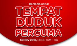 Panduan Terkini Pakar Gerenti Dapat TEMPAT DUDUK PERCUMA Dengan Air Asia 14 NOV Ini